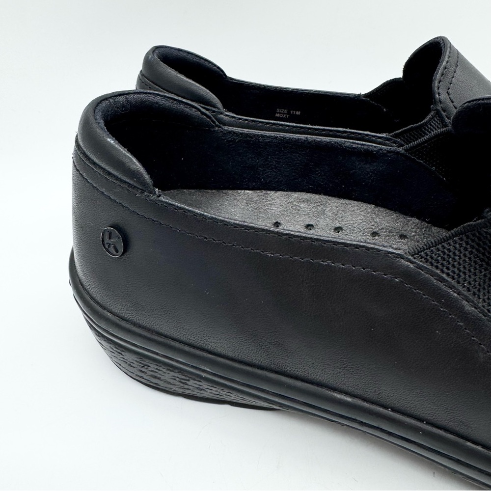 Klogs Footwear Women's Moxy Leather Slip-On Work Clogs Black‎ Size 11 Office - Picture 3 of 13